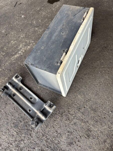 U61T U62T ミニキャブ トラック ツールボックス 外装 サイド 純正 工具入れ ブラケット付属 鍵無し 三菱 色W74