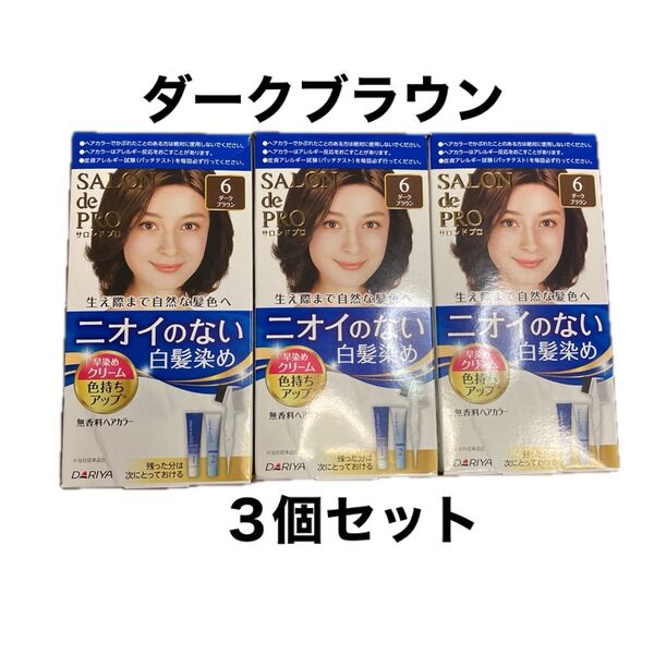 サロンドプロ 6 ダークブラウン 早染めクリームタイプ