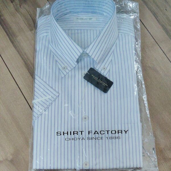 CHOYA SHIRT FACTORY 半袖ワイシャツ38 形態安定