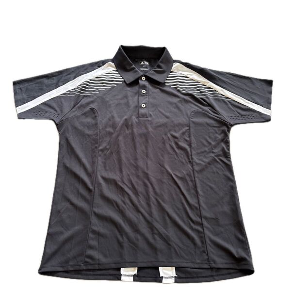 【美品】adidas アディダスゴルフ ポロシャツ 半袖 ゴルフウェア Mサイズ テーラーメイドゴルフtech polo