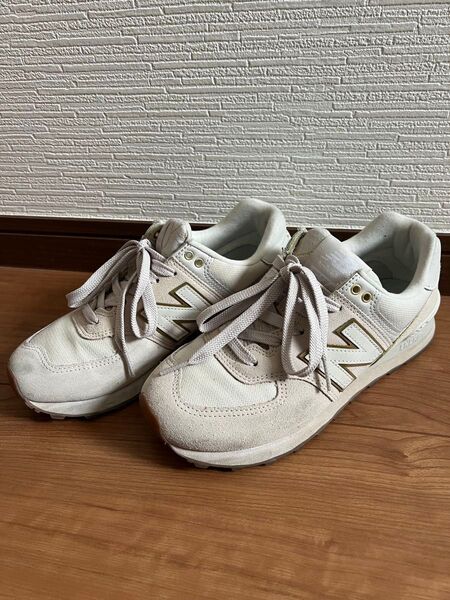 New Balance 574 ベージュ スニーカー24.5cm