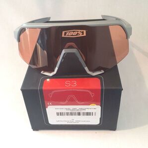 100% S3 ストーングレイ HiPERコーラル ワンハンドレッド サングラス スモークレンズ付属