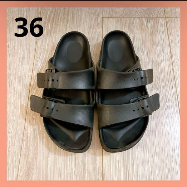 ビルケンシュトック アリゾナ EVA BIRKENSTOCK 36 23.0 黒 サンダル ブラック