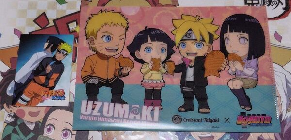 NARUTO BORUTO カード ミニクリアファイル ナルト ボルト ヒナタ