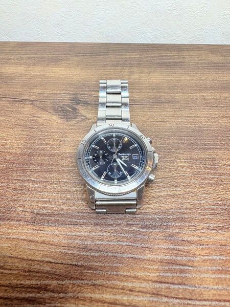 Burberrys バーバリー メンズ クロノグラフ デイト ラウンド 多針 クオーツ 腕時計 ST.STEEL シルバー系
