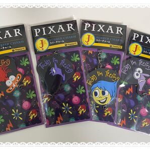 Happyくじ PIXAR 2025 インサイド・ヘッド ピクサー J賞 ラバーチャーム 4点
