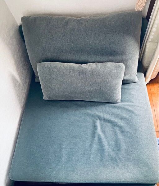 IKEAソーデルハムンひとり掛け用カバー1脚セット ターコイズ 廃盤色