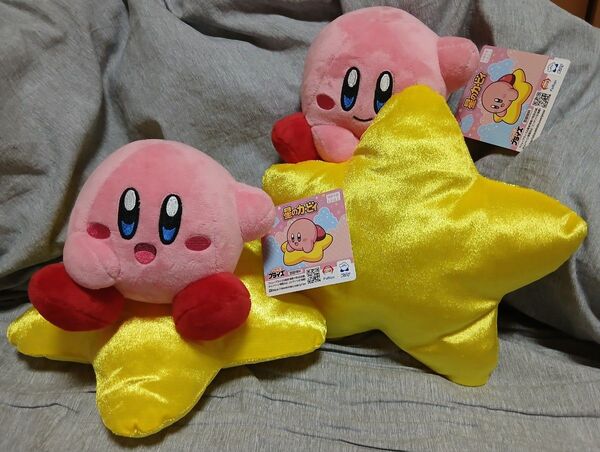 星のカービィ ワープスターカービィぬいぐるみ 2個セット + 大砲扇風機 プライズ
