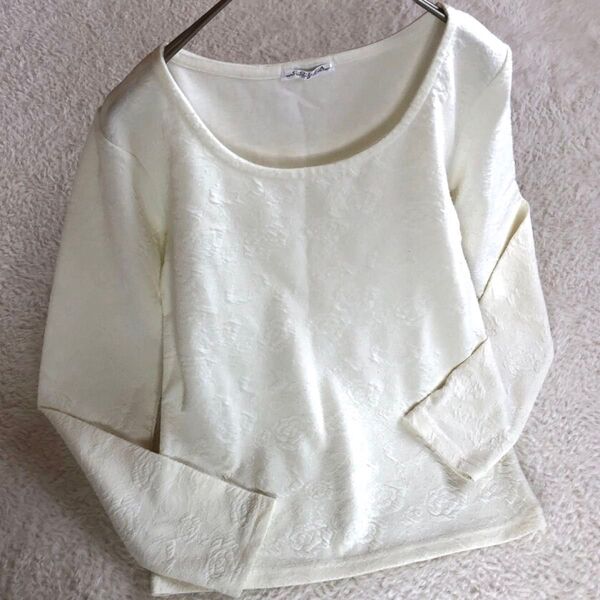 【C・O・L・Z・A】 長袖 カットソー Tシャツ ホワイト M トップス ロンT /832-D