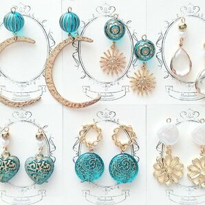 ハンドメイドピアス/イヤリング セット