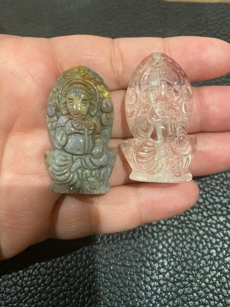 天然石 ガネーシャパーツ