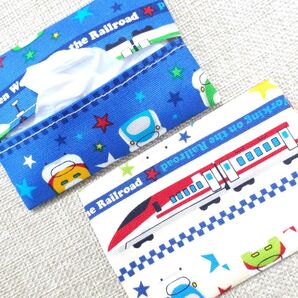 新幹線 電車 2種 ミニ ティッシュケース セット ☆ ティッシュカバー 子供用 幼稚園 保育園 小学生