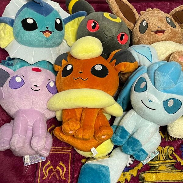 ポケモン プライズ ぬいぐるみ ブイズ タグ付き 6点セット まとめ売り