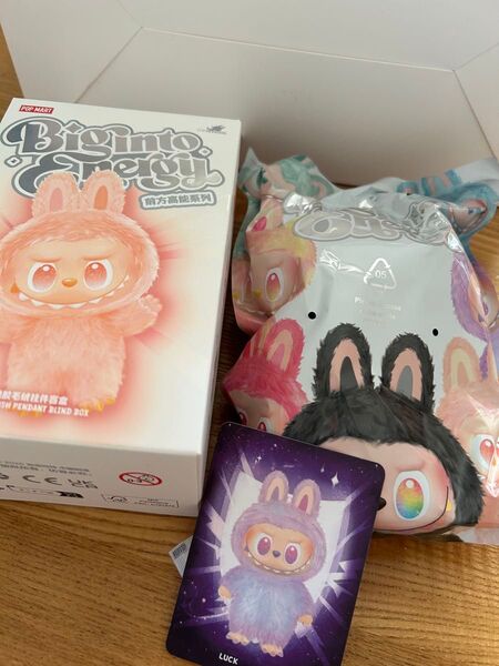 THE MONSTERS Big into EnergyシリーズぬいぐるみペンダントPOPMART ラブブ正規品 LUCK
