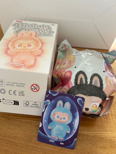 THE MONSTERS Big into EnergyシリーズぬいぐるみペンダントPOPMARTラブブ正規品 HOPE希望