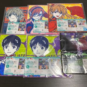 エヴァンゲリオン 一番くじ G賞 タオルアソート 6枚セット