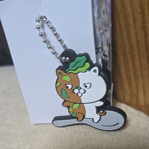 即決! ココイチ CoCo壱番屋 限定 非売品 ラバー マスコット キーホルダー ほうれん草 カレーニャ