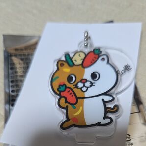 即決! ココイチ ネコイチ CoCo壱番屋 限定 非売品 やさいカレーニャ アクリルスタンドキーホルダー
