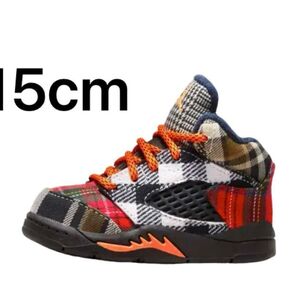Nike TD Air Jordan 5 Retro "Plaid" 15cm