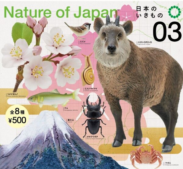 NATURE OF JAPAN 日本のいきもの3 全8種