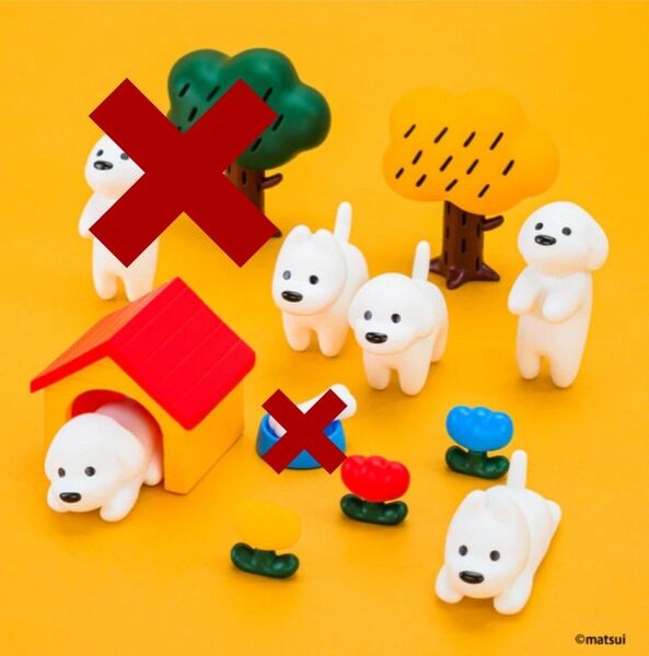 ※本文要確認※ matsui DOGSフィギュアコレクションVol.1 全4種セット