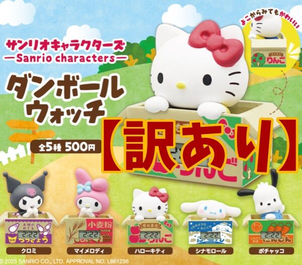 【訳あり①】サンリオキャラクターズ ダンボールウォッチ 全5種セット