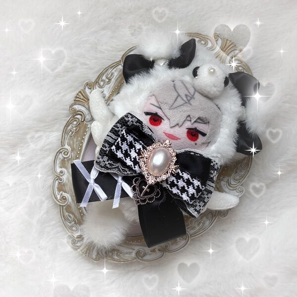 ぬい服 10cm ねこ 黒 にじぱぺっと