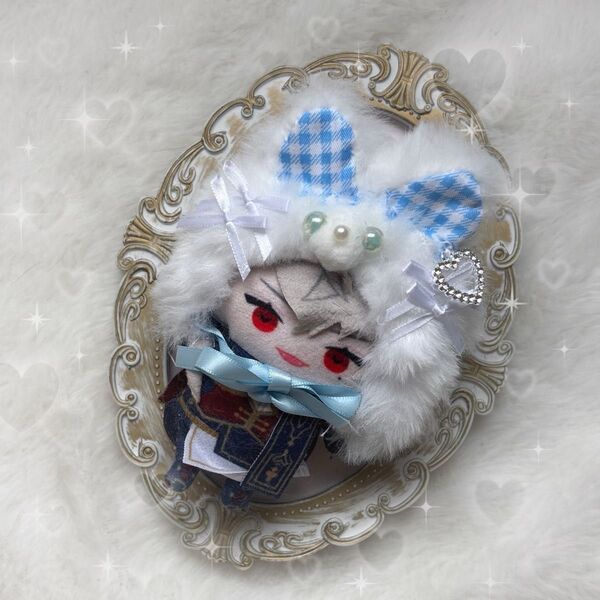 ぬい服 ぬい帽子 ねこ 被り物 着ぐるみ にじぱぺっと ヘッドドレス 10cm