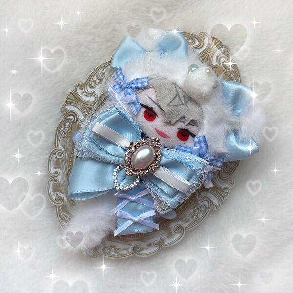 即日発送 ぬい服 10cm ねこ にじぱぺっと 水色