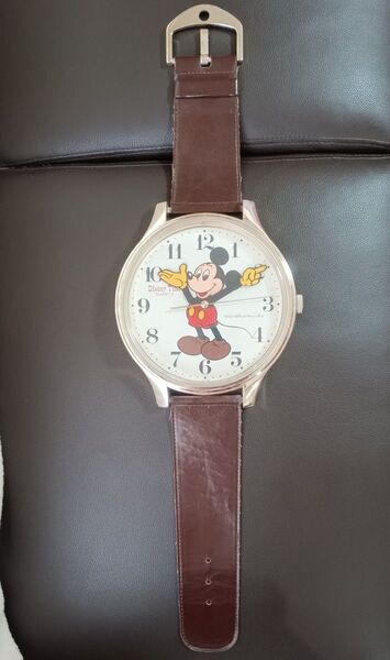【昭和レトロ】Disney Time Quartz ミッキー掛け時計 動作品