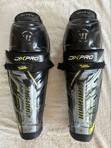 Warrior アイスホッケーレガース シンガード シニア15インチ38cmウォーリアーDXブロ抗菌インナーパット取り外し可能