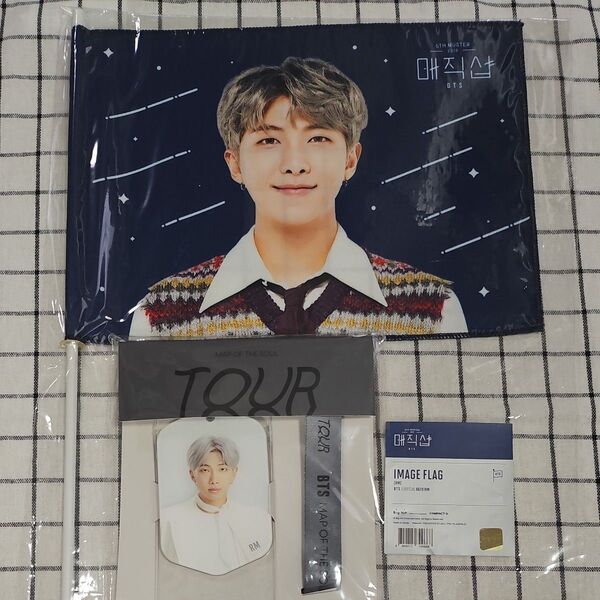 BTS RM マジックショップ 韓国 MAGIC SHOP フラッグ MOS TOUR ランヤードフォト