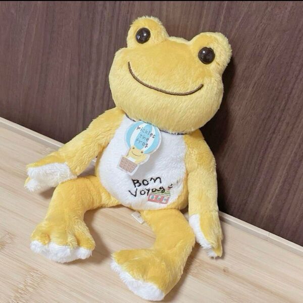 Pickles the Frog ぬいぐるみ カエルのピクルス ボンボヤージュ かえる イエロー 黄色