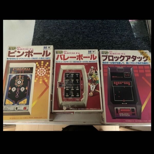 レトロゲーム ピンボール バレーボール ブロックアタック LSIゲーム TOMY LSI ツクダオリジナル 当時物 トミー レトロ