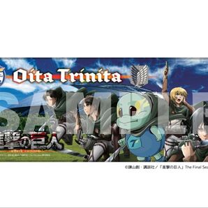 未開封 大分トリニータ」1奪還作戦!ニータン奮闘タオル TVアニメ 進撃の巨人 コラボ フェイスタオル