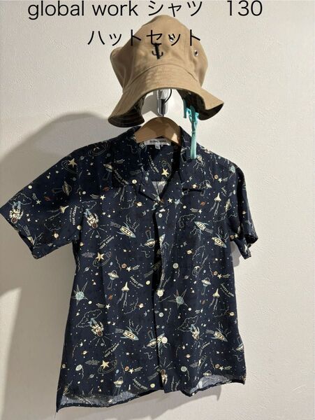 global work ジュニア シャツ xl ハット リバーシブル セット