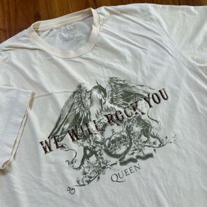 バンドtシャツ QUEENクィーン ヴィンテージ00s ベージュ オフィシャル USA製 L