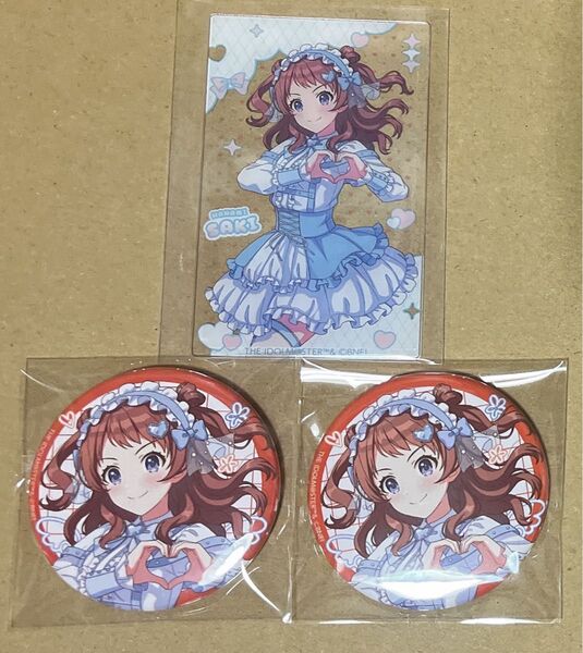 花海咲季 学マス 学園アイドルマスター ポップアップストア popup 缶バッジ アクリルカード