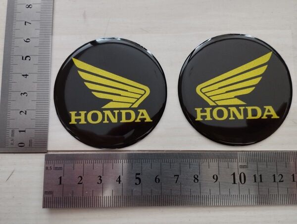 HONDAステッカー 2枚セット バイクステッカー 3Dステッカー タンクパッド タンクステッカー ホンダ レーシング