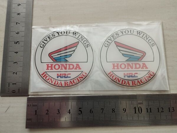 HONDAステッカー 2枚セット 防水 バイクステッカー タンクステッカー 3Dステッカー レーシングステッカー ホンダ