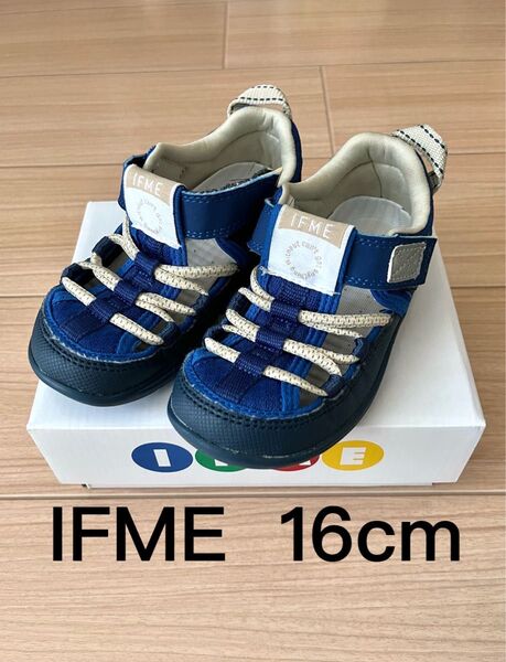 IFME イフミー ウォーターシューズ サンダル 16cm ネイビー