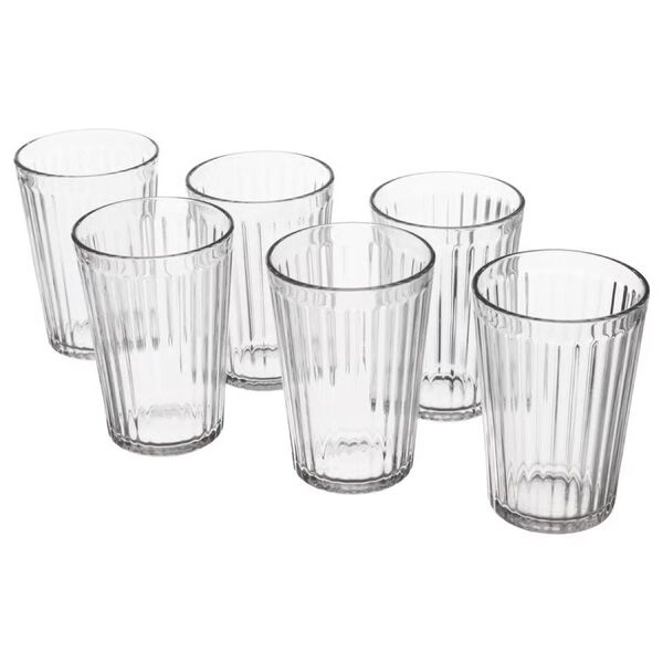 イケア グラス 6個セット IKEA ヴァルダーゲン ガラス製 コップ
