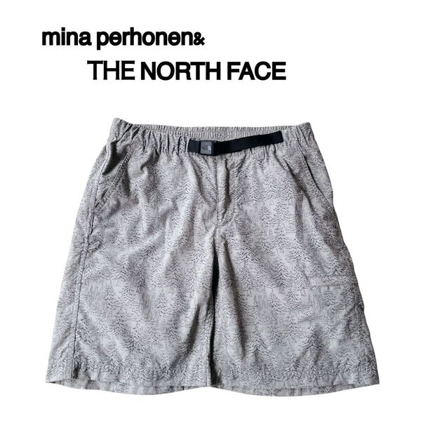【希少】mina perhonen&THE NORTH FACE ショートパンツ コラボ ハーフパンツ M 短パン レディース