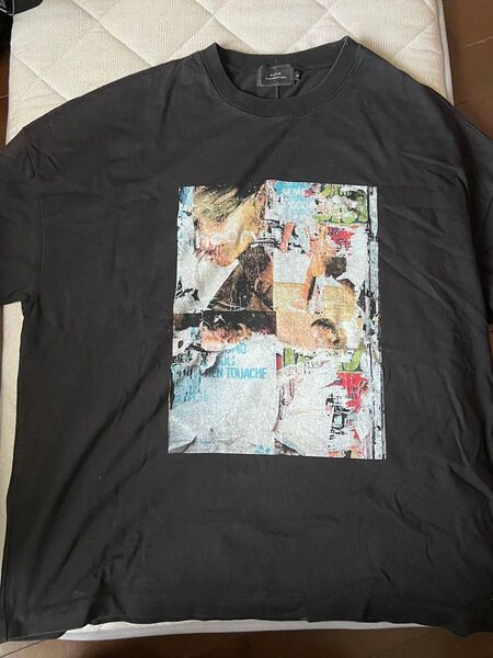 SLICK プリント Tシャツ Lサイズ 半袖 黒Tシャツ