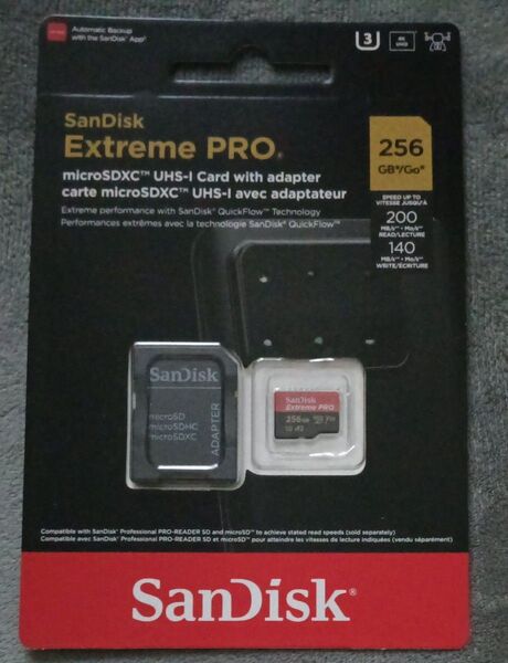 送料無料新品 256GB microSDカード SanDisk サンディスク Extreme PRO Class10 アダプタ付