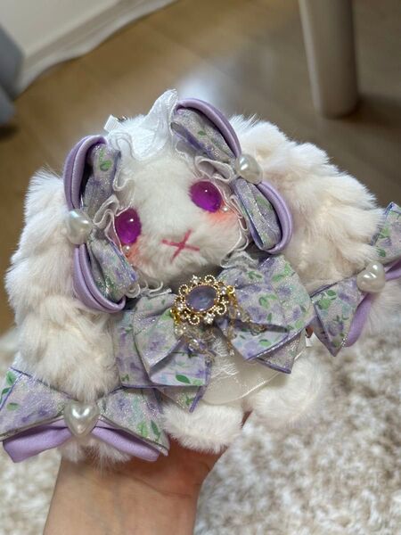 ぬいぐるみ ハンドメイド キーホルダー ふわふわうさぎキーホルダー 可愛いプレゼント ハンドメイド バッグチャーム