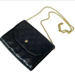 【カテゴリー変更可能】シャネル【鑑定済み】ラムスキンショルダーバッグ CHANEL