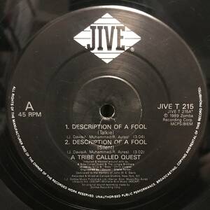 A TRIBE CALLED QUEST / DESCRIPTION OF A FOOL UK盤