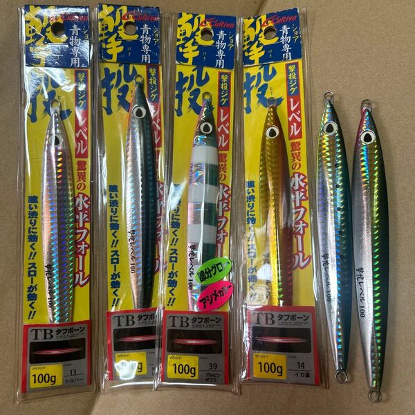 撃投ジグ レベル100g 6本