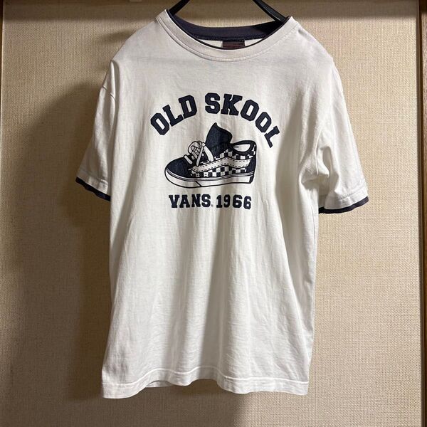90s VANS OLD SKOOL Tシャツ リンガー tシャツ Tシャツ 半袖 古着 クルーネック 半袖Tシャツ
